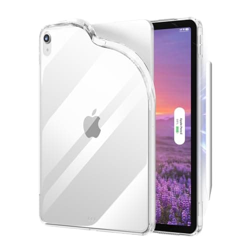 GKABXY Clear Case for iPad (A16) 11th/10th Generation Case 2025/2022, 11/10.9 inch, Slim & Lightweight, Yellowing Resistant, TPU Flexible Frame, Hard Acrylic Back, Transparent Hybrid Back Cover(Clear)