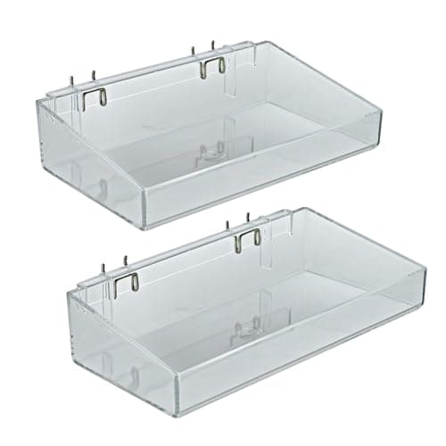 Azar Displays 556085 12" Open Tray (2 Pack)