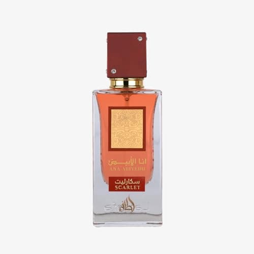 Lattafa Ana Abiyedh Scarlet – Fruity, Floral, Spicy, Sweet – Eau de Parfum Spray Long-Lasting Fragrance for Unisex, 2.0 Ounce / 60 ml