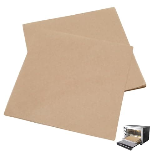Yinluluna 150 Sheets Disposable Air Fryer Liners, 11.8 Inch Unbleached Square Baking Papers, Non-Stick Oven Liners for Smart Oven, Air Fryers and Toaster Etc (11.8" x 11.8")