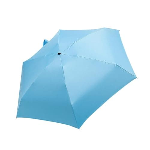 Umbrellas for Rain, Windproof Folding Portable Compact Umbrella,UV Umbrellas for Sun Protection,Lightweight Pocket Durable Mini Umbrella for Commuter Traveling Men Women Boys Girls Kids (Blue)