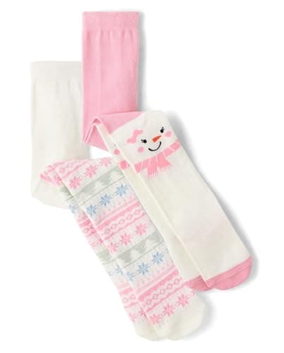 Gymboree,and Toddler Tights,Pink Snowman 2-Pack,12-24 Months