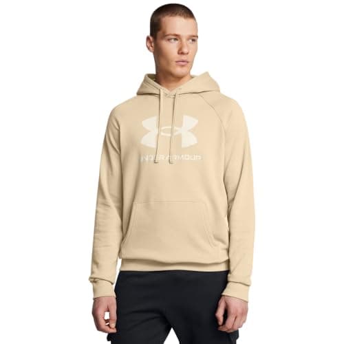 Under Armour Men's Rival Fleece Logo Hoodie, (299) City Khaki / / City Khaki, 3X-Large