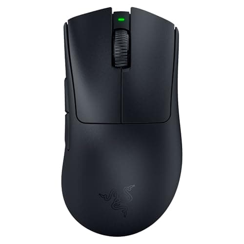 Razer DeathAdder V3 Pro - Black Ultra-lightweight Wireless Ergonomic Esports Mouse - Optical - Cable/Wireless - Radio Frequency - 2.40 GHz - Rechargeable - Black - USB - 30000 dpi - Scroll Wheel - 5 B