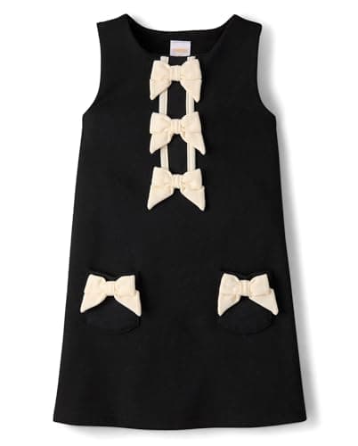 Gymboree,Girls,and Toddler Sleeveless Dresses,Black Bows,4 Years