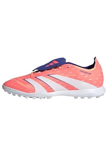 adidas Unisex League Fold-Over Tongue Turf, Signal Coral/White/Beam Orange, 7
