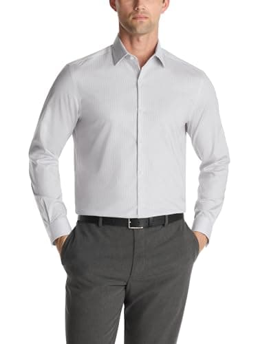 Van Heusen Men's Dress Shirt Slim Fit Comfort Performance