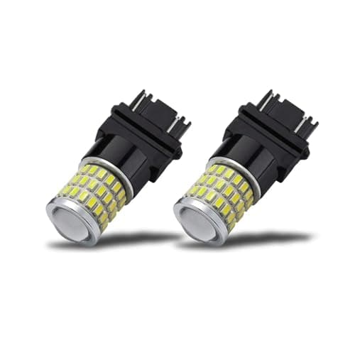 Mandark 7443 Car LED Bulb, 2PCS Super Bright Automotive Reverse Tail Brake Light, Vehicle Daytime Running Backup Lighting Replacement Accessories, Universal for SUV Sedan Truck (Yellow)