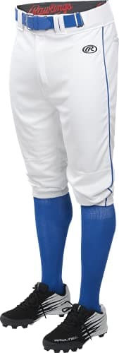 Rawlings | LAUNCH SERIES Knicker Baseball Pants | Youth Small | White/Royal