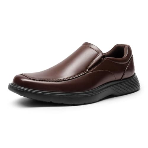 Bruno Marc Men's Dress Shoes Slip On Comfortable Loafers Business Casual Shoes,Size 10.5,Dark Brown,SBLS2403M