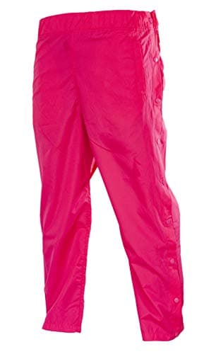 Funny Guy Mugs Tear Away Pull On Pants - Post-Surgery Snap Button Tearaway Elastic Waist Pants - Retro Windbreaker Pants (Neon Pink, 2X-Large)