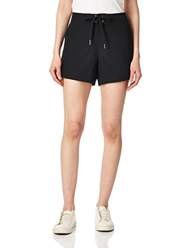Nautica Women's Board Shorts 4.5” Inseam – Quick-Dry Swim Shorts with UPF Protection, Surf, Pool & Beach Wear, Bikini Cover-Up, Black, X-Large