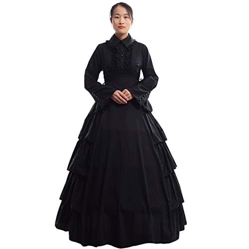 GRACEART Medieval Victorian Gothic Ball Gown Dress Cosutume (X-Large)