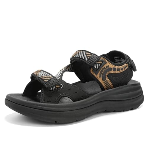 Muboliy Women's Orthopedic Walking Water Hiking Sandals Casual Comfortable Platform Cushion Foam Sandals With Arch Support 2026