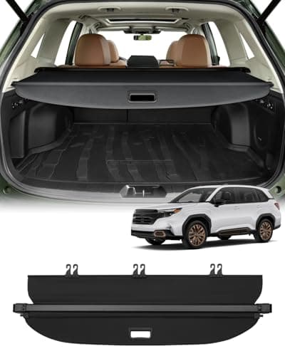 Powerty Cargo Cover for 2025 2026 Subaru Forester Accessories Trunk Cover Retractable Trunk Shielding Shade Cargo Luggage Cover No Gap (Hybrid)