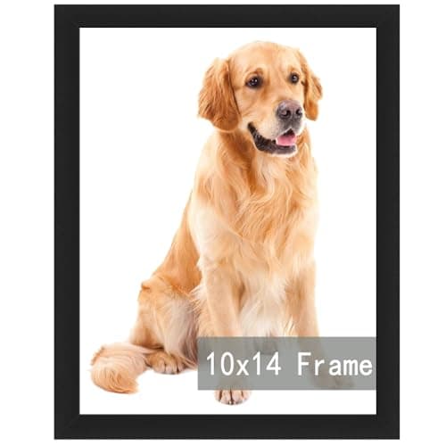 10x14 Picture Frame,30 x 40cm Diamond Painting Frame, Horizontal and Vertical Formats for Wall Hanging, 10 x 14 Wall Gallery Poster Photo Frame with Durable Shatter Resistant Plexiglass,Black