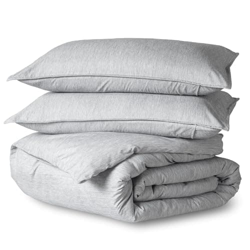 Bare Home Duvet Cover Set (Oversized Queen, Heathered Pewter)