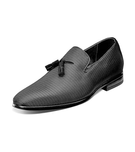 Stacy Adams Tazewell Plain Toe Slip-On Black 13 D (M)