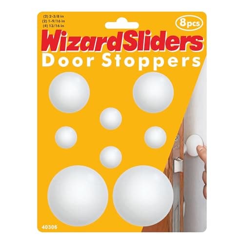 Door Knob Stoppers Small Value Pack,Wall Protectors with Strong Adhesive,Wall Protector for Door Handle,Home Wall & Door Handle Stoppers,Guard Door Bumpers Stoppers,Rigid Vinyl Wall Protector