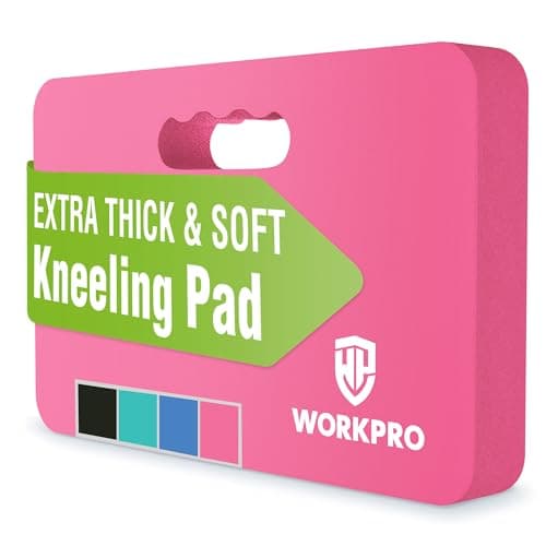 WORKPRO Extra Thick Kneeling Pad, Pink, 17.5 x 11 x 1.5 in