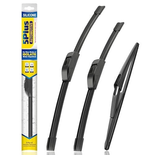 5 PLUS® Silicone Windshield Wipers Replacement for NISSAN Rogue 2014-2023 Pathfinder 2013-2020 Wiper Blades(3 PCS),Automotive Replacement Windshield Wiper Blades-26"/17"/12"