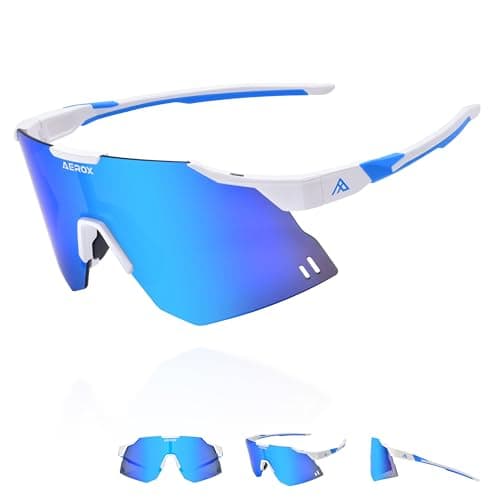 AEROX Running Sunglasses and Sports Glasses for Men and Women - Shades for Cycling and Baseball