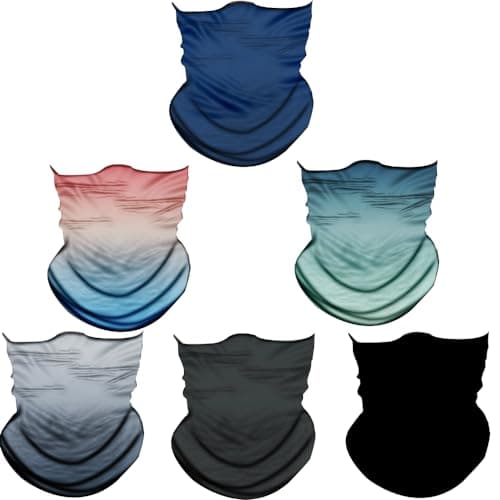 Neck Gaiter Sun UV Protection, Face Cover Balaclava Gator Mask, Cool Scarf Mask for Men Women Boys Girls, Breathable Bandana Neck Warmer Headband Headwear,Head Wrap for Outdoors Motorcycle Cycling