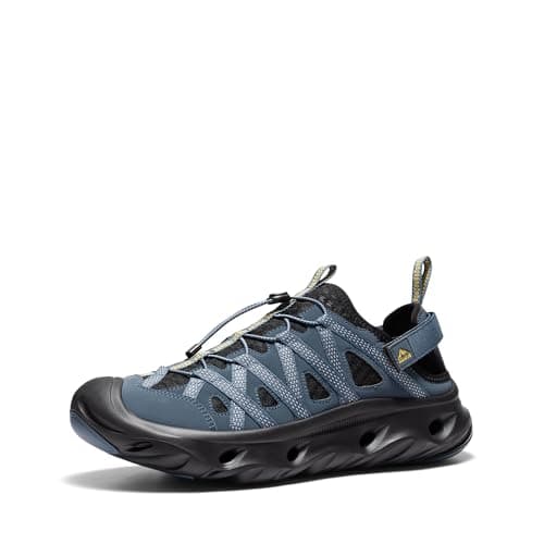 NORTIV 8 Water Shoes Sandals for Men and Women Wide Toe Box Cushion Breathable Dry Fast Lightweight Comfort Sandals for Everyday Travel,Size M8.5/L10,Blue/Black,SNST26006U