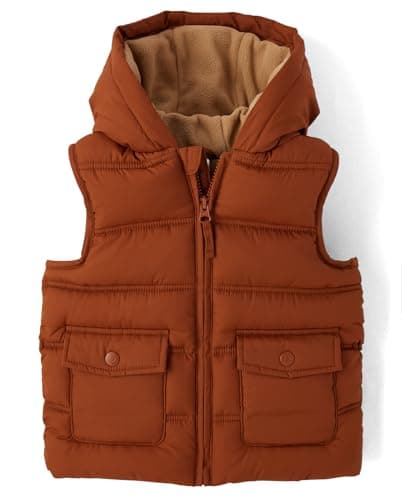 Gymboree,and Toddler Zip Up Puffer Vest,Rio Rust,6