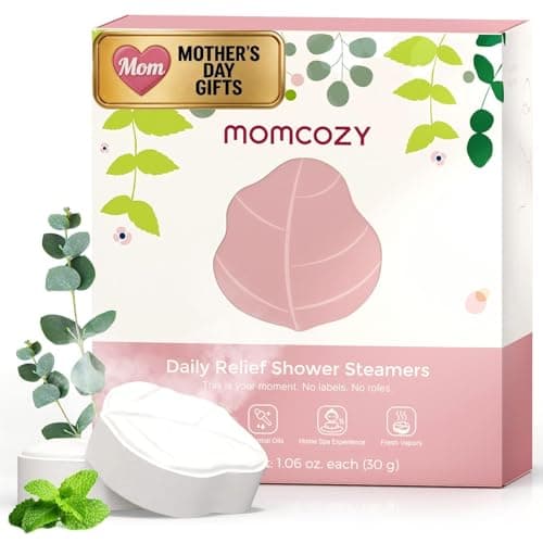 Momcozy 14 Pack Shower Steamers, Mothers Day Gifts, Self Care for Women, Bridal Shower, Aromatherapy with Natural Peppermint & Eucalyptus Essential Oil, Relaxation, Long-Lasting, Ideal Spa Gifts