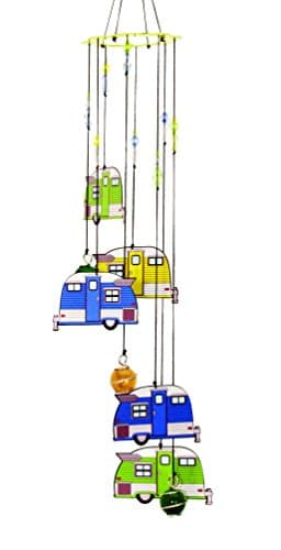 Spoontiques Trailer Wind Chime, Multi - Outdoor Garden Décor - Decorative Chimes for Yard, Garden, Backyard and Patio Decoration