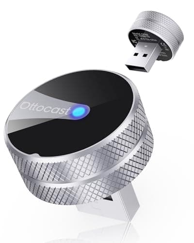 OTTOCAST Mini Tube 2026 Wireless CarPlay & Android Auto Adapter, Plug & Play for iPhone & Android, Seamless Auto-Connect, Stable Performance, Premium Aluminum Design