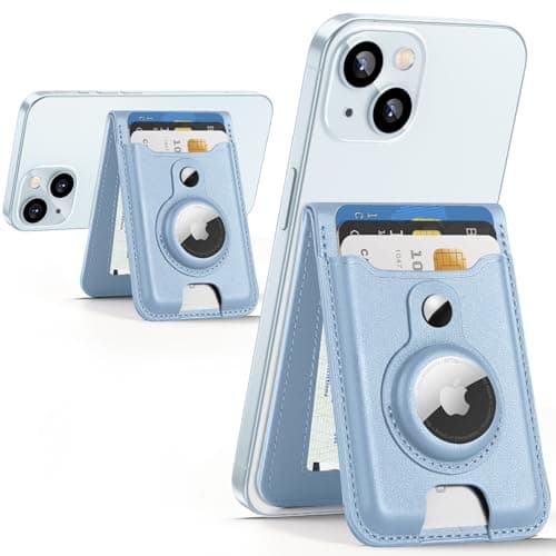 HiWe for MagSafe Wallet with AirTag Holder, 6 Cards Holder, RFID Blocking