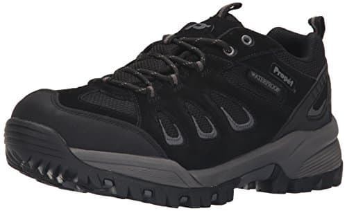 Propét Men's Ridge Walker Low Hiking Boot Ankle Bootie, Black, 11.5 Medium US