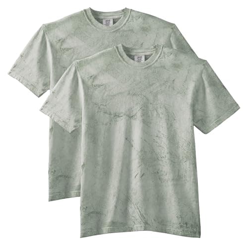 Comfort Colors Adult Heavyweight Short Sleeve Tee, Style G1717/G1745, Multipack, Fern (2-Pack), Small