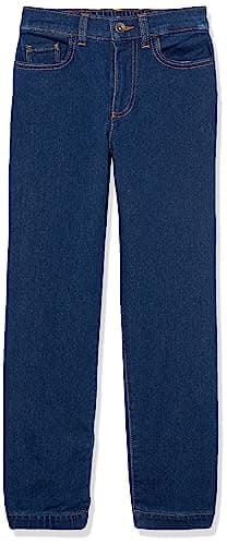 Amazon Essentials Boys' Pull-On Jean Joggers Pants, Dark Indigo, Small
