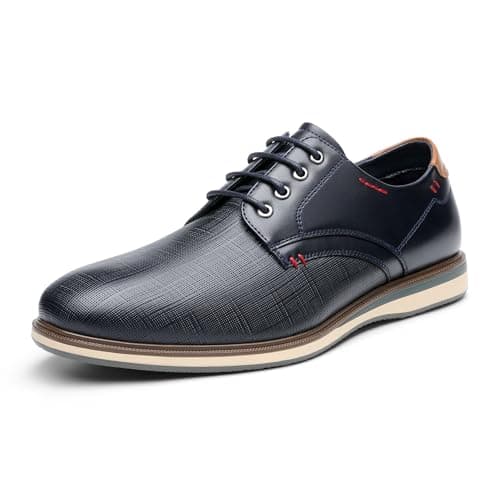 Bruno Marc Men's Casual Dress Oxford Shoes Sneakers Navy Size 7.5 M US LG19008M-1