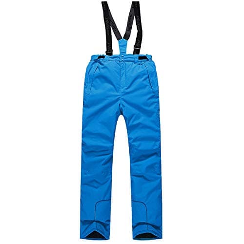 PHIBEE Boys' Waterproof Breathable Polyester Snowboard Ski Pants Blue1 6x
