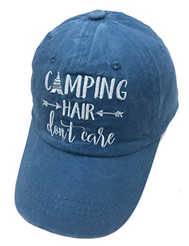 HHNLB Unisex Camping Hair Don t Care 1 Vintage Jeans Baseball Cap Classic Cotton Dad Hat Adjustable Plain Cap