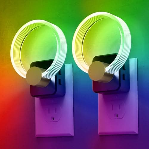 L LOHAS LED Night Lights Plug into Wall, Changing RGB Night Light
