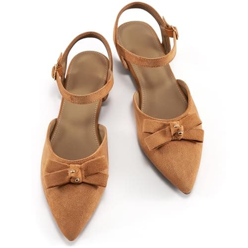 Alicegana Flats for Women Shoes 2026: Dressy Closed Pointed Toe Ballet Shoes Comfortable Business Casual Wedding Footwear