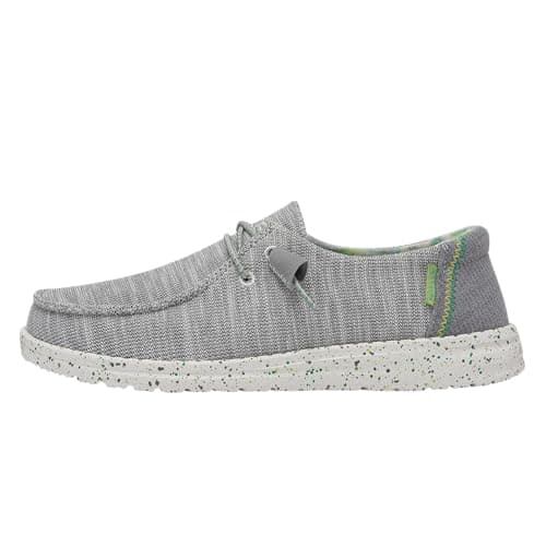 HEYDUDE Women's Wendy Stretch Pearl River Size 7 | Women’s Shoes | Women’s Lace Up Loafers | Comfortable & Light-Weight
