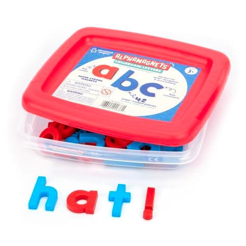 Educational Insights Color-Coded Lowercase AlphaMagnets - ABC Magnets for Kids Ages 3-5, Toddler Alphabet Learning Toys, School Supplies, Preschool Classroom Essentials, Magnetic Letters for Fridge