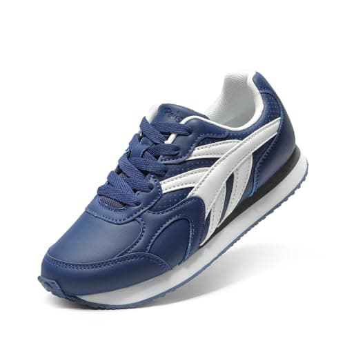 DREAM PAIRS Girls Sneakers Lace-up Tennis Running Casual Footwear LilLegends Lightweight Classic Walking Shoes for Little/Big Kid,Size 11 Little Kid,Navy,SDFS2414K