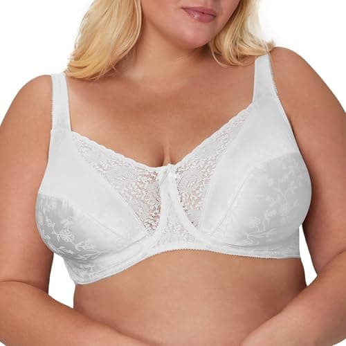 Playtex Women's Secrets Love My Curves Signature Floral Underwire Full Coverage Bra US4422