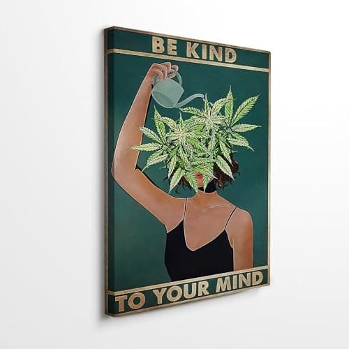 DIHSIEG Inspirational Canvas Wall Art funny bathroom wall art Print Poster, Frameless Canvas Decor,With hook, can be placed on the table,Motivational Prints,Dark 12x16 Inch
