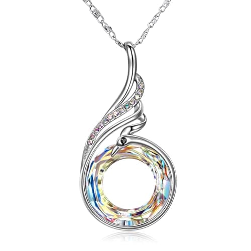 Kate Lynn Phoenix Necklaces for Women Crystal Pendant Necklace Jewelry Birthday Gifts for Women Christmas Mothers Day Gifts for Mom Wife Daughter Gift for Girlfriend Best Friends Lady