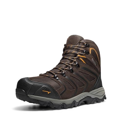 NORTIV 8 Men's Industrial Boots - Classic Comfort,Size 8,Brown,160448_M-STEEL
