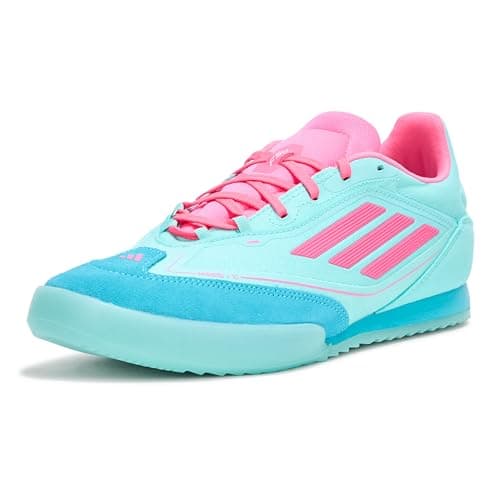 Adidas Unisex-Adult F50 Freestyle Messi Indoor, Flash Aqua/Lucid Pink/Lucid Cyan, 9