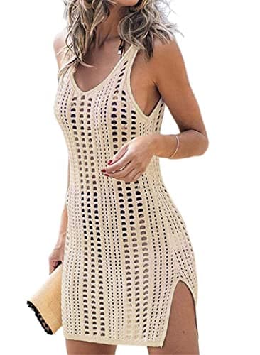 Jhsnjnr Womens Swimsuit Coverup Bathing Suit Crochet Cover Ups for Swimwear Beach Dresses